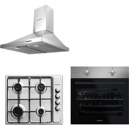 Kumtel Inox Ankastre Set (DP6X Davlumbaz - B66 -S2 Fırın - KO-410 Bf Inox Ocak )
