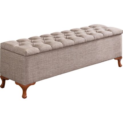 Setay Yatak Ucu Pufu Luna Bench Sandıklı Ayakucu Pufu 90 cm