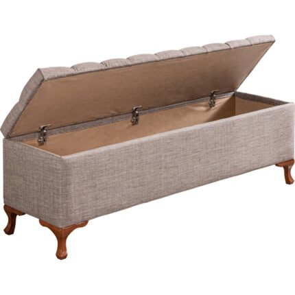 Setay Yatak Ucu Pufu Luna Bench Sandıklı Ayakucu Pufu 90 cm - Görsel 2