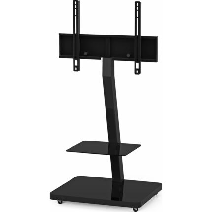Sonorous Pl 2710 Blk-Hblk-W Tekerlekli 39'' - 65'' Tv LED & LCD Televizyon Sunum Sehpası ( Full Siyah )
