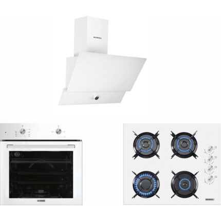 Kumtel Home Beyaz Ankastre Set (DA6-830 + KO-40TAHDF + B66-S2/A66-S2)
