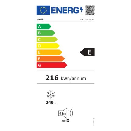 Profilo DF1136WEVV E Sınıfı 249 lt 7 Çekmeceli Derin Dondurucu - Görsel 5