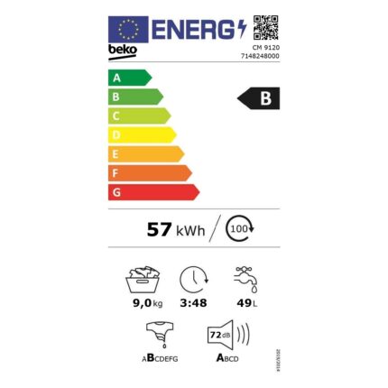 Beko cm 9120 9 kg 1200 Devir Çamaşır Makinesi - Görsel 3