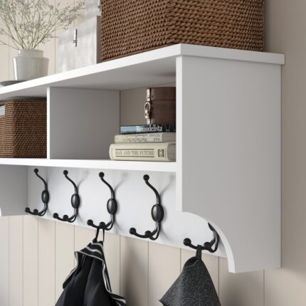 Rani P2 Modern Portmanto Duvar Askısı Beyaz Vestiyer 120 Cm - Görsel 3