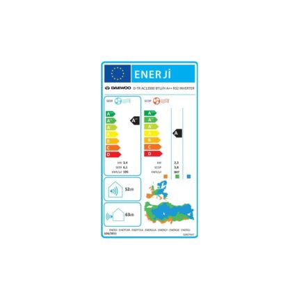 Daewoo D-Tr AC A++ 12000 BTU/h R32 Inverter Duvar Tipi Klima - Görsel 4