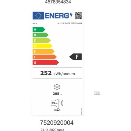 Altus AL 225 / AL 2205 Sandık Tipi Geniş Kapasiteli Enerji Tasarruflu Derin Dondurucu Model - Görsel 3