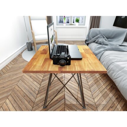 INTERBUILD REAL WOOD Acacia Fj Düz KENAR,711X711X26MM, 3'lü Paket, Altın Tik - Görsel 3