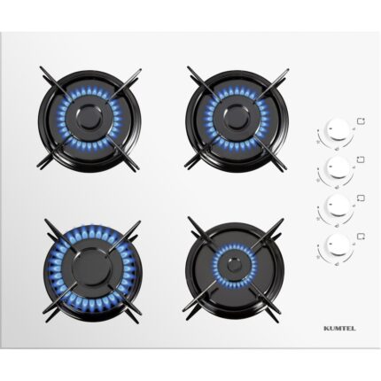 Kumtel Beyaz Aspiratörlü Turbo Ankastre Set (B66 - SF2 (MT) + DS6-905W + KO-40TAHDF) - Görsel 2