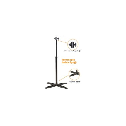 Kumtel 2500W Ecoplus Ayaklı Infrared Siyah Ufo Soba Ayak Hediyeli (Kaliteli Ayak Dahil) - Görsel 4