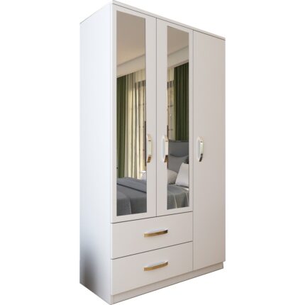Metalia Gm 851 Home Aynalı 3 Kapı 2 Çekmeceli Gardırop - Görsel 5