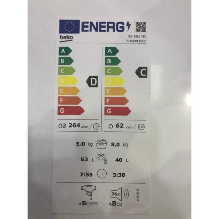Beko Bk 851 Ykı Kurutmalı Çamaşır Makinası - Görsel 4