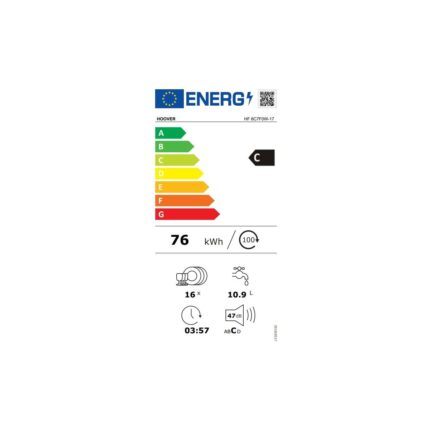 Hoover HF 6C7F0W-17 8 Programlı Wi-Fi  Bağlantılı Bulaşık Makinesi - Görsel 5