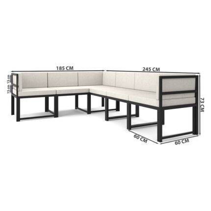Wood House Parla 6'lı Koltuk Köşe Takımı - Görsel 5