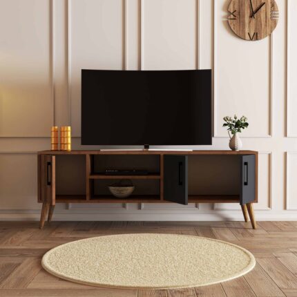 Mezza 1580 Exxen 150 cm Ahşap Ayaklı Tv Ünitesi - Görsel 4