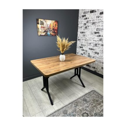 Hey Modüler Mobilya Sultan Mutfak Yemek Masası Ceviz 120 x 80 cm