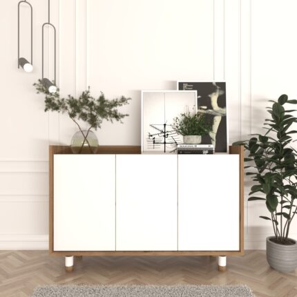Cool Home Ala Çok Amaçlı Konsol Sepet-Beyaz
