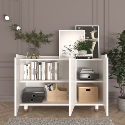Cool Home Bono Çok Amaçlı Konsol , Kahve Köşesi Beyaz - Görsel 3