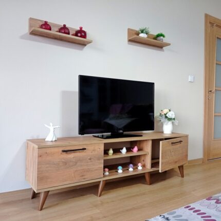 Mobilya Sepeti ( Ms 85 ) Mdf Tv Ünitesi Dolabı Raflı Ceviz - Görsel 2