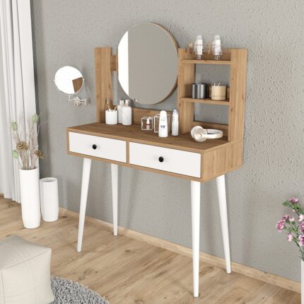 Roewood Efsane Makyaj Masası Ahşap - Görsel 2
