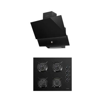 Luxell Süper Kristal Siyah Ankastre 2 Li Set (OC88 Cam Ocak/ DA88 Davlumbaz Rotary Düğme)