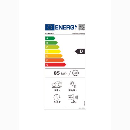 Samsung DW60DG560FWQTR 6 Programlı Bulaşık Makinesi, D Enerji Sınıfı - Görsel 2