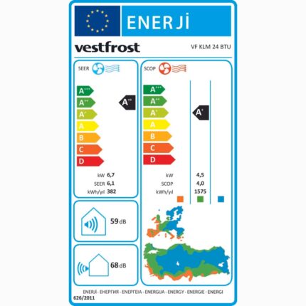 Vestfrost Vf Klm A++ 24000 BTU/h Inverter Duvar Tipi Klima - Görsel 5