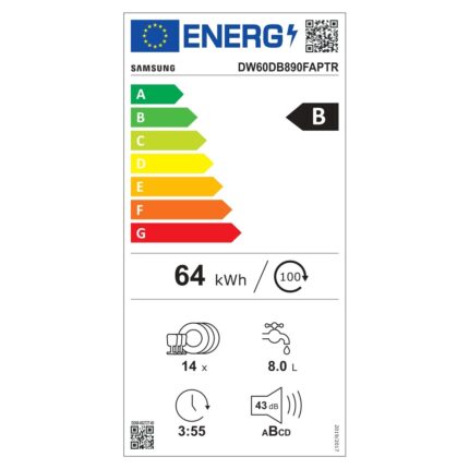 Samsung DW60DB890FAPTR B Enerji Sınıfı Bespoke 11 Programlı Bulaşık Makinesi - Görsel 3