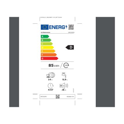 Lg DFC533FV.APYPLTK D Enerji Sınıfı 14 Kişilik 10 Programlı Bulaşık Makinesi - Görsel 4