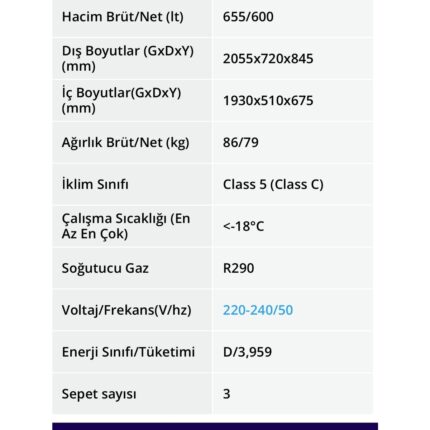 Şenocak D-620 Df Dual 600 Litre Soğutucu + Dondurucu - Görsel 3