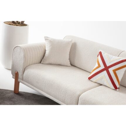 Edsy Home Armoni 3+3+1+1 Koltuk Takımı  Krem - Görsel 5