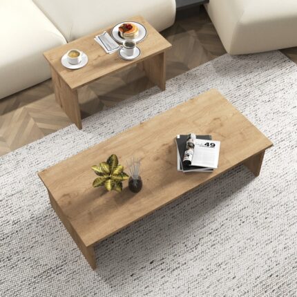 Cool Home Vera 2 'li Orta Sehpa Servis Sehpası - Görsel 2