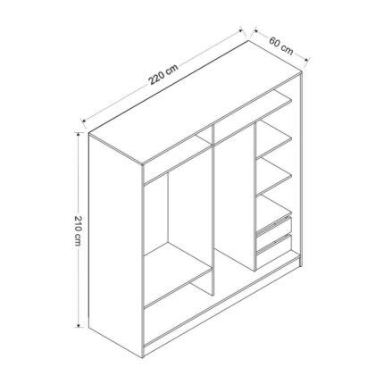 Minar Kale210 2k Sürgülü Dlp 220 Cm Dore Byz - Görsel 5