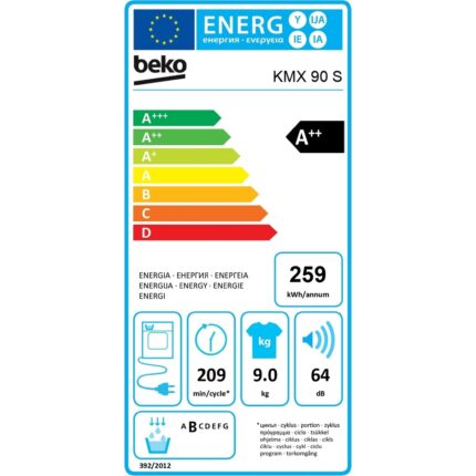 Beko Cmx 10120 S Gri Çamaşır Makinesi + Kmx 1000 S Gri Kurutma Makinesi - Görsel 5
