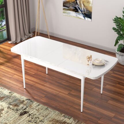 Canisa Concept Nef Serisi 70 x 114, Açılabilir Mdf Mutfak Masası, Yemek Masası - Görsel 2