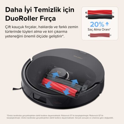 Roborock Vacuum Cleanner Q8 Max Robot Süpürge Siyah - Görsel 2
