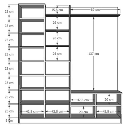 Asra Trend Vestiyer ve Portmanto V-03 180 cm - Görsel 3