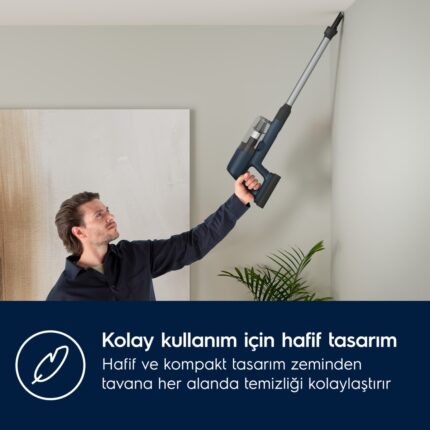 Electrolux EP71UB14DB Ultimate 700 Serisi Çok Hafif(2.2 Kg) ve Güçlü Dikey Şarjlı Süpürge- 10 Yıl Motor Garantili - Görsel 4