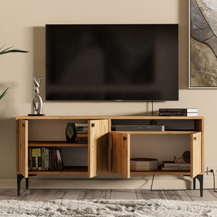 Mezza 1540 Artemıs 139 cm Tv Ünitesi Atlantik Çam - Görsel 5