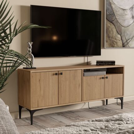 Mezza 1546 Artemis 139 cm Tv Ünitesi Sepet Rengi - Görsel 4