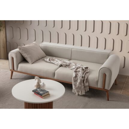 Edsy Home Riva 3+3 Koltuk Takımı Krem - Görsel 4