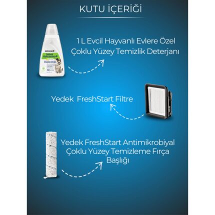Bissell Crosswave Hydrosteam Pet Select Buharlı Dikey Süpürme ve Silme Makinesi - Görsel 2