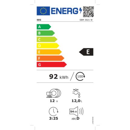 SEG Sbm 3021 W 3 Programlı Bulaşık Makinesi - Görsel 2