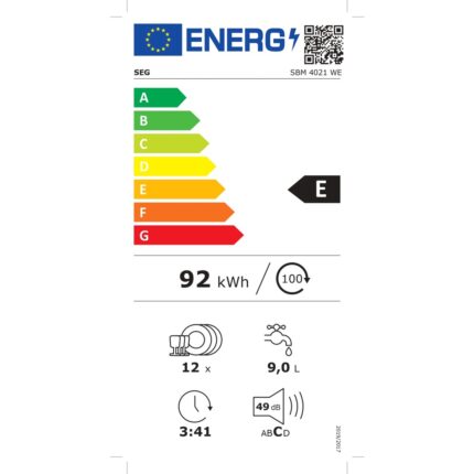 Seg SBM 4021 WE 4 Programlı Bulaşık Makinesi - Görsel 2