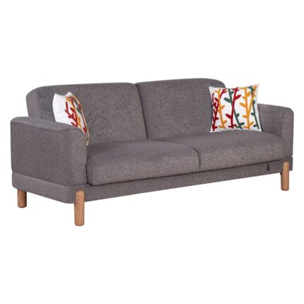 Kilim Mobilya Bohera Bohem Koltuk Üç Kişilik Koltuk Gri - Görsel 5