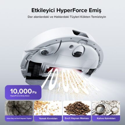 Roborock S8 Pro Akıllı Robot Süpürge - Beyaz - Görsel 3
