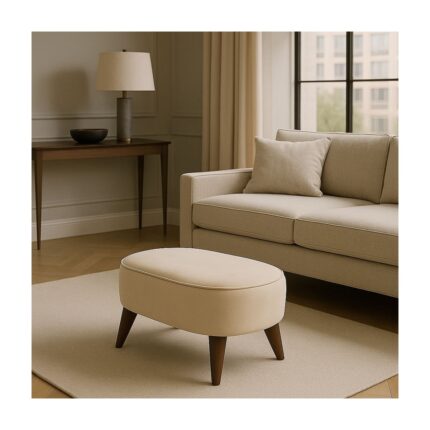A5 Home Oval Puf Koltuk 53X35 Uzanma Koltuğu Makyaj Koltuğu