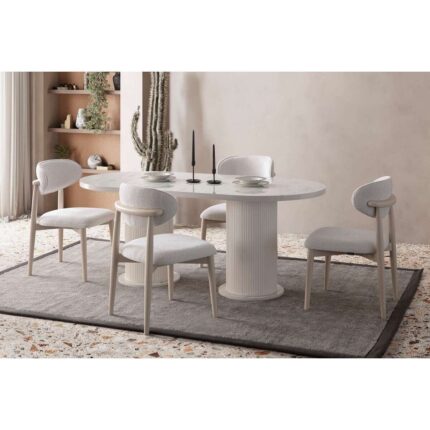 AlfaCountry Mobilya Cipollino Modern Yemek Masası  Takımı 4 Sandalye