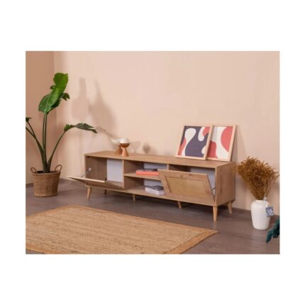 Vow Home Living Calvin Hazeran Tv Ünitesi + Orta Sehpa 2'li Set - Görsel 4