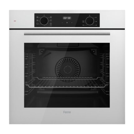 Ferre Flowart Serisi Beyaz Set (SC406-WFA + QBL63CB +D078) - Döküm Izgara / 65 cm Ocak - Görsel 4