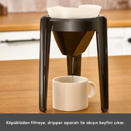 Karaca Hatır Hüp 2 In 1 Türk Kahve Makinesi / Filtre Kahve Makinesi Soft Cream - Görsel 4